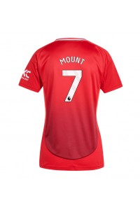 Manchester United Mason Mount #7 Jalkapallovaatteet Naisten Kotipaita 2024-25 Lyhythihainen